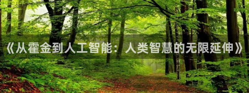 《从霍金到人工智能：人类智慧的无限延伸》