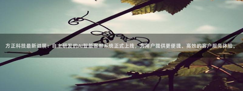 方正科技最新进展：自主研发的AI智能客服系统正式上线，为用户提供更便捷、高效的客户服务体验。